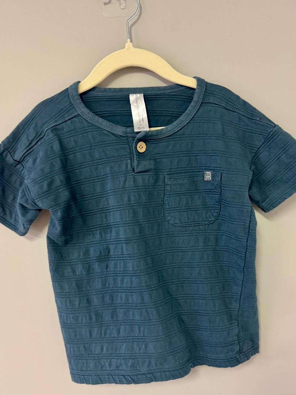 Kids Short-Sleeve Pocket Tee in Teal